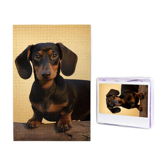 Puzzle für Erwachsene, personalisiertes Holzpuzzle, 1000 Teile, Fotopuzzle, Bild, Puzzle, ein niedlicher Dackel, individuelle Puzzle, Hochzeitspuzzles für Geburtstag, Weihnachten Puzzle für Erwachsene, personalisiertes Holzpuzzle, 1000 Teile, Fotopuzzle, Bild, Puzzle, ein niedlicher Dackel, individuelle Puzzle, Hochzeitspuzzles für Geburtstag, Weihnachten von LHCVSFGW