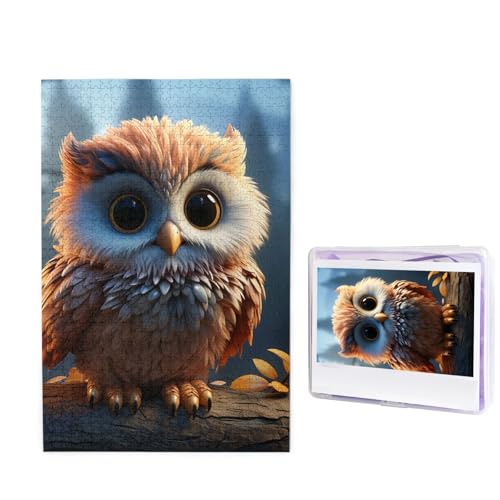 Puzzle für Erwachsene, personalisiertes Holzpuzzle, 1000 Teile, Fotopuzzle, Bild, Puzzle, niedliche Eule, individuelle Puzzles, Hochzeitspuzzles für Geburtstag, Weihnachten Puzzle für Erwachsene, personalisiertes Holzpuzzle, 1000 Teile, Fotopuzzle, Bild, Puzzle, niedliche Eule, individuelle Puzzles, Hochzeitspuzzles für Geburtstag, Weihnachten von LHCVSFGW
