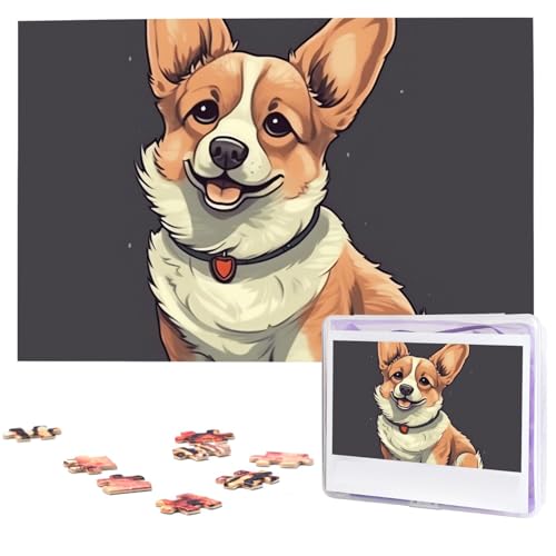 Puzzle für Erwachsene, personalisiertes Holzpuzzle, 1000 Teile, Fotopuzzle, Bild, Puzzle, niedlicher Corgi-Hund, Illustration, benutzerdefinierte Puzzles, Hochzeitspuzzles für Geburtstag, Weihnachten Puzzle für Erwachsene, personalisiertes Holzpuzzle, 1000 Teile, Fotopuzzle, Bild, Puzzle, niedlicher Corgi-Hund, Illustration, benutzerdefinierte Puzzles, Hochzeitspuzzles für Geburtstag, Weihnachten von LHCVSFGW