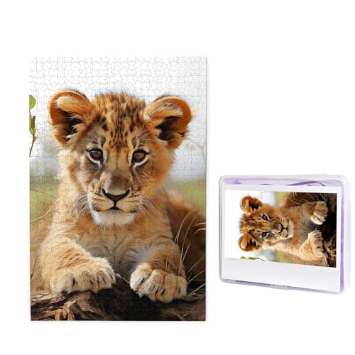Puzzle für Erwachsene, personalisiertes Holzpuzzle, 1000 Teile, Fotopuzzle, Bild, Puzzle, niedliches kleines Tier, Löwe, individuelle Puzzle, Hochzeitspuzzles für Geburtstag, Weihnachten Puzzle für Erwachsene, personalisiertes Holzpuzzle, 1000 Teile, Fotopuzzle, Bild, Puzzle, niedliches kleines Tier, Löwe, individuelle Puzzle, Hochzeitspuzzles für Geburtstag, Weihnachten von LHCVSFGW