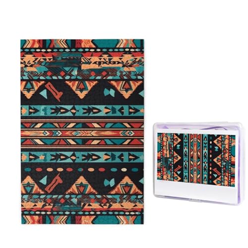 Puzzle für Erwachsene, personalisiertes Holzpuzzle, 1000 Teile, Fotopuzzle, Bild-Puzzle, Navajo-Stammesmuster, benutzerdefinierte Puzzles, Hochzeitspuzzles für Geburtstag, Weihnachten Puzzle für Erwachsene, personalisiertes Holzpuzzle, 1000 Teile, Fotopuzzle, Bild-Puzzle, Navajo-Stammesmuster, benutzerdefinierte Puzzles, Hochzeitspuzzles für Geburtstag, Weihnachten von LHCVSFGW