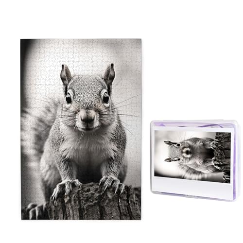Puzzle für Erwachsene, personalisiertes Holzpuzzle, 1000 Teile, Fotopuzzle, Bild-Puzzle, hellgraues Eichhörnchen, individuelle Puzzle, Hochzeitspuzzles für Geburtstag, Weihnachten Puzzle für Erwachsene, personalisiertes Holzpuzzle, 1000 Teile, Fotopuzzle, Bild-Puzzle, hellgraues Eichhörnchen, individuelle Puzzle, Hochzeitspuzzles für Geburtstag, Weihnachten von LHCVSFGW