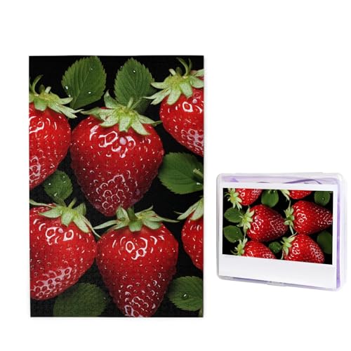 Puzzle für Erwachsene, personalisiertes Holzpuzzle, 1000 Teile, Fotopuzzle, Bild-Puzzle, rote Erdbeere, individuelle Puzzles, Hochzeitspuzzles für Geburtstag, Weihnachten Puzzle für Erwachsene, personalisiertes Holzpuzzle, 1000 Teile, Fotopuzzle, Bild-Puzzle, rote Erdbeere, individuelle Puzzles, Hochzeitspuzzles für Geburtstag, Weihnachten von LHCVSFGW