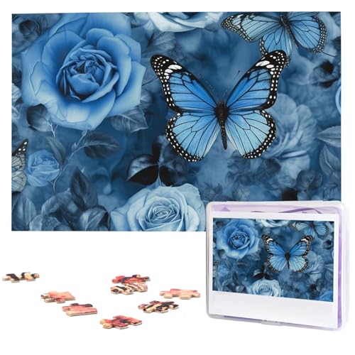 Puzzle für Erwachsene, personalisiertes Holzpuzzle, 1000 Teile, Fotopuzzle, Bildpuzzle, blaue Rose, benutzerdefinierte Puzzles, Hochzeitspuzzles für Geburtstag, Weihnachten Puzzle für Erwachsene, personalisiertes Holzpuzzle, 1000 Teile, Fotopuzzle, Bildpuzzle, blaue Rose, benutzerdefinierte Puzzles, Hochzeitspuzzles für Geburtstag, Weihnachten von LHCVSFGW