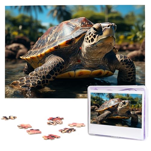 Puzzle für Erwachsene, personalisiertes Holzpuzzle, 1000 Teile, Fotopuzzle, Bildpuzzle, große Schildkröte und Palmen, benutzerdefinierte Puzzles, Hochzeitspuzzles für Geburtstag, Weihnachten Puzzle für Erwachsene, personalisiertes Holzpuzzle, 1000 Teile, Fotopuzzle, Bildpuzzle, große Schildkröte und Palmen, benutzerdefinierte Puzzles, Hochzeitspuzzles für Geburtstag, Weihnachten von LHCVSFGW
