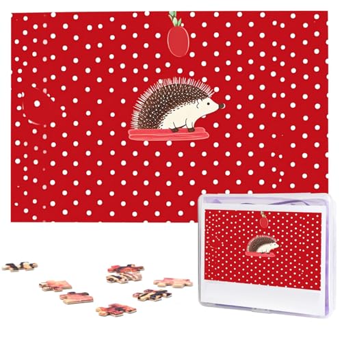 Puzzle für Erwachsene, personalisiertes Holzpuzzle, 1000 Teile, Fotopuzzle, Bildpuzzle, roter Punkt, Igel, benutzerdefinierte Puzzles, Hochzeitspuzzles für Geburtstag, Weihnachten Puzzle für Erwachsene, personalisiertes Holzpuzzle, 1000 Teile, Fotopuzzle, Bildpuzzle, roter Punkt, Igel, benutzerdefinierte Puzzles, Hochzeitspuzzles für Geburtstag, Weihnachten von LHCVSFGW