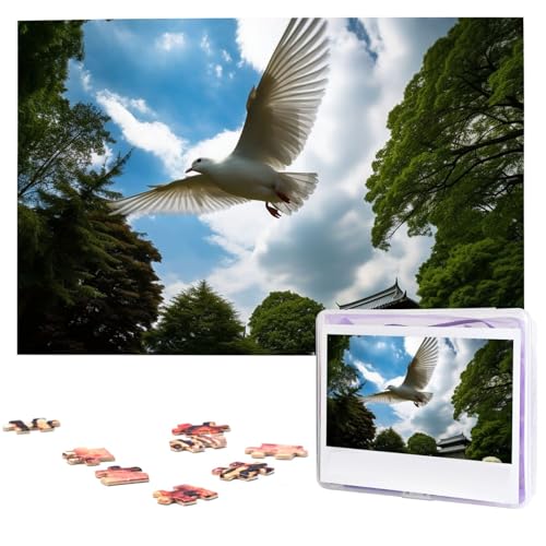 Puzzle für Erwachsene, personalisiertes Holzpuzzle, 1000 Teile, Fotopuzzle, Bildpuzzle, weiße Tauben, fliegen über den Park, benutzerdefinierte Puzzles, Hochzeitspuzzles für Geburtstag, Weihnachten Puzzle für Erwachsene, personalisiertes Holzpuzzle, 1000 Teile, Fotopuzzle, Bildpuzzle, weiße Tauben, fliegen über den Park, benutzerdefinierte Puzzles, Hochzeitspuzzles für Geburtstag, Weihnachten von LHCVSFGW