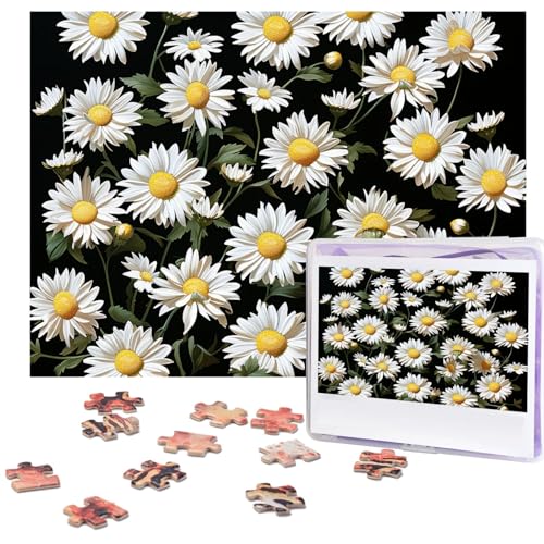 Puzzle für Erwachsene, personalisiertes Holzpuzzle, 500 Teile, Fotopuzzle, Bilder-Puzzle, Gänseblümchen, individuelle Puzzles, Hochzeitspuzzles für Geburtstag, Weihnachten Puzzle für Erwachsene, personalisiertes Holzpuzzle, 500 Teile, Fotopuzzle, Bilder-Puzzle, Gänseblümchen, individuelle Puzzles, Hochzeitspuzzles für Geburtstag, Weihnachten von LHCVSFGW