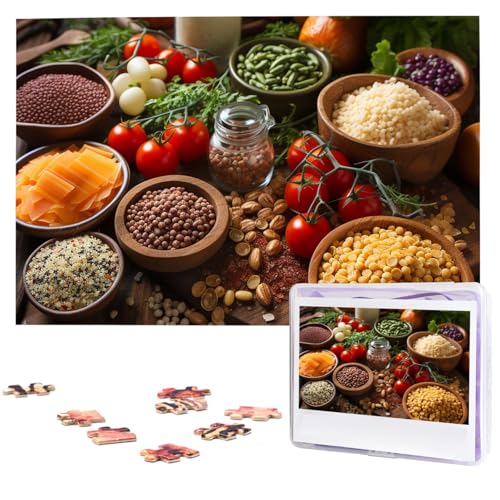 Puzzle für Erwachsene Personalisiertes Holzpuzzle 1000 Teile Fotopuzzle Bild Jigsaw Bauernhaus Essen Bilder Benutzerdefinierte Puzzles Hochzeit Puzzles für Geburtstag Weihnachten von LHCVSFGW