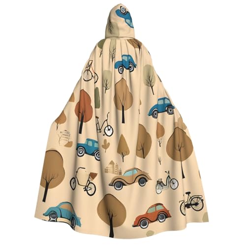 LHFIOHIRG (Auto und Fahrrad) Umhang mit Kapuze in voller Länge für Erwachsene, Herren, Damen, Halloween, Cosplay, Kostüm, Robe mit Kapuze von LHFIOHIRG