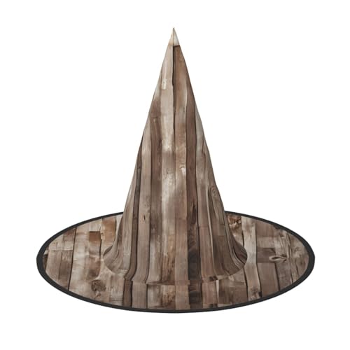 LHFIOHIRG (Holz) Hexenhut für Erwachsene, faltbar, spitzer Hut, Halloween-Kostüm, Zubehör für Frauen, Cosplay, Partys, Urlaubsdekoration von LHFIOHIRG