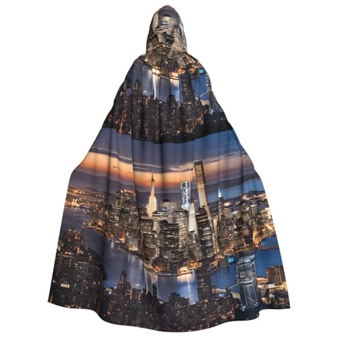 LHFIOHIRG (Hongkong) Umhang mit Kapuze in voller Länge für Erwachsene, Herren, Damen, Halloween, Cosplay, Kostüm, Robe mit Kapuze von LHFIOHIRG