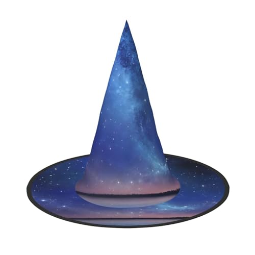 LHFIOHIRG (Nordlichter) Hexenhut für Erwachsene, faltbar, spitzer Hut, Halloween-Kostüm, Zubehör für Damen, Cosplay, Partys, Urlaubsdekoration von LHFIOHIRG