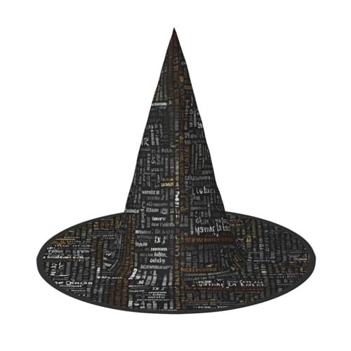 LHFIOHIRG (Programmierer Programmiercode) Erwachsene Hexenhut Faltbarer Spitzhut Halloween Kostüm Zubehör für Frauen Cosplay Partys Urlaub Dekoration von LHFIOHIRG