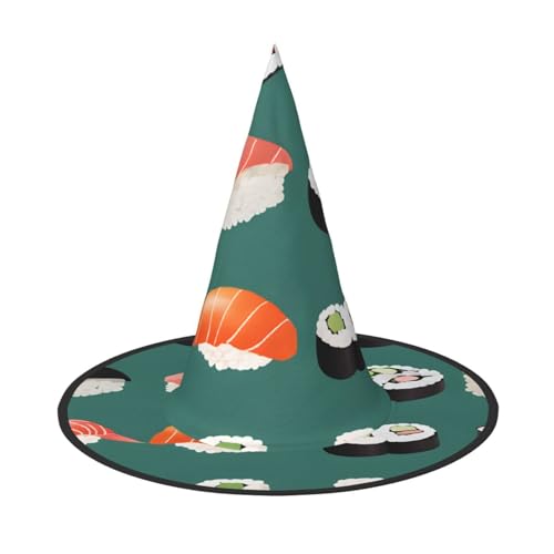 LHFIOHIRG (Sushi) Erwachsener Hexenhut Faltbarer Spitzhut Halloween Kostüm Zubehör für Frauen Cosplay Partys Urlaub Dekoration von LHFIOHIRG