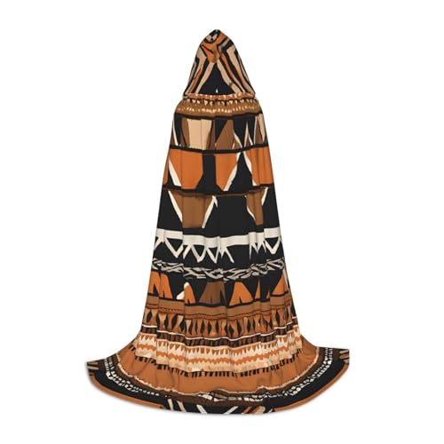 LHFIOHIRG Afrikanischer Schlammtuch, Stammes-, Teenager-Halloween-Kapuzenumhang, langer Umhang mit übergroßer Kapuze, für Cosplay-Kostümpartys LHFIOHIRG Afrikanischer Schlammtuch, Stammes-, Teenager-Halloween-Kapuzenumhang, langer Umhang mit übergroßer Kapuze, für Cosplay-Kostümpartys von LHFIOHIRG