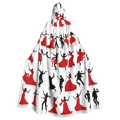 LHFIOHIRG Ballroom Dance Umhang mit Kapuze für Erwachsene, Halloween-Kostüm, Robe für Männer und Frauen, Cosplay-Party LHFIOHIRG Ballroom Dance Umhang mit Kapuze für Erwachsene, Halloween-Kostüm, Robe für Männer und Frauen, Cosplay-Party von LHFIOHIRG