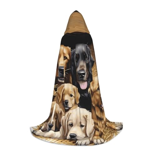 LHFIOHIRG Bauernhoftiere, Teenager, Halloween, Kapuzenumhang, langer Umhang mit übergroßer Kapuze, für Cosplay-Kostümpartys LHFIOHIRG Bauernhoftiere, Teenager, Halloween, Kapuzenumhang, langer Umhang mit übergroßer Kapuze, für Cosplay-Kostümpartys von LHFIOHIRG