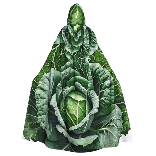 LHFIOHIRG Bright Cabbage Kapuzenumhang für Erwachsene, Halloween-Kostüm, Robe für Männer und Frauen, Cosplay-Party LHFIOHIRG Bright Cabbage Kapuzenumhang für Erwachsene, Halloween-Kostüm, Robe für Männer und Frauen, Cosplay-Party von LHFIOHIRG