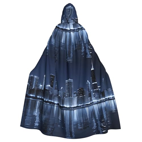 LHFIOHIRG Chicago reflektierter Umhang mit Kapuze für Erwachsene, Halloween-Kostüm, Robe für Männer und Frauen, Cosplay-Party LHFIOHIRG Chicago reflektierter Umhang mit Kapuze für Erwachsene, Halloween-Kostüm, Robe für Männer und Frauen, Cosplay-Party von LHFIOHIRG