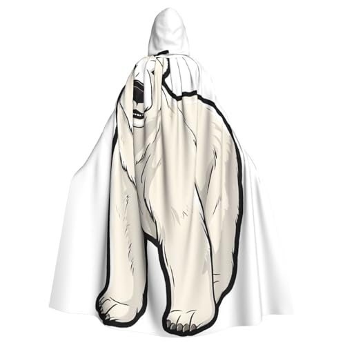 LHFIOHIRG Eisbär-Umhang mit Kapuze für Erwachsene, Halloween-Kostüm, Robe für Männer und Frauen, Cosplay-Party LHFIOHIRG Eisbär-Umhang mit Kapuze für Erwachsene, Halloween-Kostüm, Robe für Männer und Frauen, Cosplay-Party von LHFIOHIRG