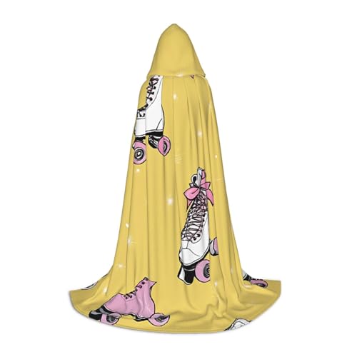 LHFIOHIRG Farbenfroher Rollschuh-Umhang für Teenager, Halloween, mit Kapuze, langer Umhang mit übergroßer Kapuze, für Cosplay-Kostümpartys LHFIOHIRG Farbenfroher Rollschuh-Umhang für Teenager, Halloween, mit Kapuze, langer Umhang mit übergroßer Kapuze, für Cosplay-Kostümpartys von LHFIOHIRG