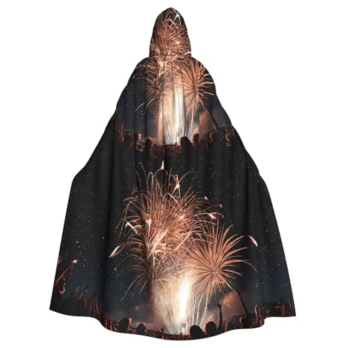 LHFIOHIRG Fireworks Kapuzenumhang für Erwachsene, Halloween-Kostüm, Robe für Männer und Frauen, Cosplay-Party LHFIOHIRG Fireworks Kapuzenumhang für Erwachsene, Halloween-Kostüm, Robe für Männer und Frauen, Cosplay-Party von LHFIOHIRG
