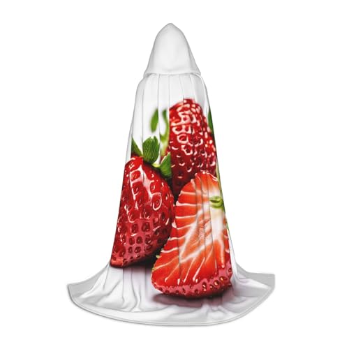 LHFIOHIRG Fresh Strawberry Teenager Halloween Kapuzenumhang Langer Umhang mit übergroßer Kapuze für Cosplay Kostüm Partys LHFIOHIRG Fresh Strawberry Teenager Halloween Kapuzenumhang Langer Umhang mit übergroßer Kapuze für Cosplay Kostüm Partys von LHFIOHIRG