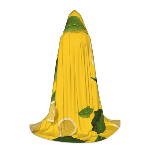 LHFIOHIRG Gelbe Zitrone Teenager Halloween Kapuzenumhang Langer Umhang mit übergroßer Kapuze für Cosplay Kostüm Partys LHFIOHIRG Gelbe Zitrone Teenager Halloween Kapuzenumhang Langer Umhang mit übergroßer Kapuze für Cosplay Kostüm Partys von LHFIOHIRG