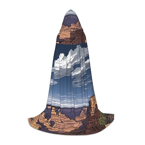 LHFIOHIRG Grand Canyon Teenager Halloween Kapuzenumhang Langer Umhang mit übergroßer Kapuze für Cosplay Kostüm Partys LHFIOHIRG Grand Canyon Teenager Halloween Kapuzenumhang Langer Umhang mit übergroßer Kapuze für Cosplay Kostüm Partys von LHFIOHIRG
