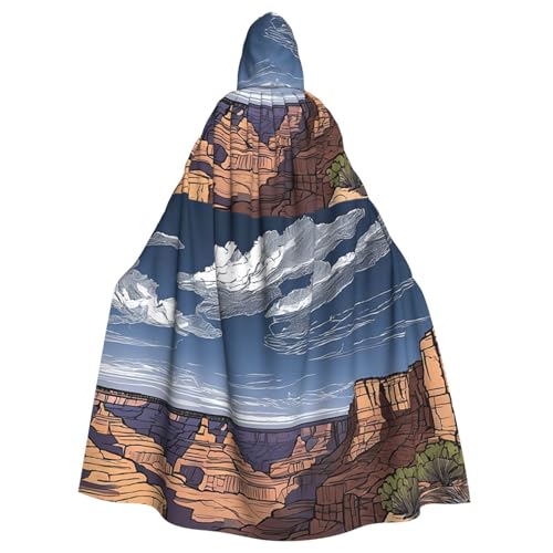 LHFIOHIRG Grand Canyon Umhang mit Kapuze für Erwachsene, Halloween-Kostüm, Robe für Männer und Frauen, Cosplay-Party LHFIOHIRG Grand Canyon Umhang mit Kapuze für Erwachsene, Halloween-Kostüm, Robe für Männer und Frauen, Cosplay-Party von LHFIOHIRG