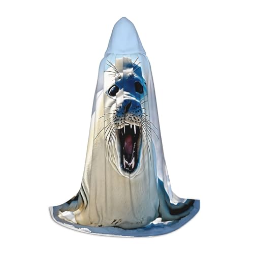 LHFIOHIRG Harfe Robbe Malerei Tapete Teenager Halloween Kapuzenumhang Langer Umhang mit übergroßer Kapuze für Cosplay Kostüm Partys LHFIOHIRG Harfe Robbe Malerei Tapete Teenager Halloween Kapuzenumhang Langer Umhang mit übergroßer Kapuze für Cosplay Kostüm Partys von LHFIOHIRG