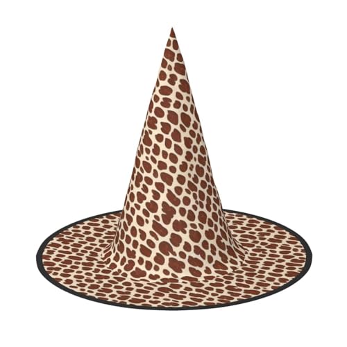 LHFIOHIRG Hexenhut für Erwachsene, Leopardenmuster, faltbar, spitzer Hut, Halloween-Kostüm, Zubehör für Damen, Cosplay, Partys, Urlaubsdekoration LHFIOHIRG Hexenhut für Erwachsene, Leopardenmuster, faltbar, spitzer Hut, Halloween-Kostüm, Zubehör für Damen, Cosplay, Partys, Urlaubsdekoration von LHFIOHIRG