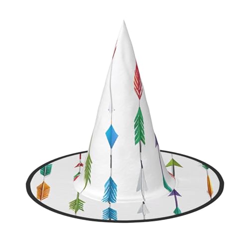 LHFIOHIRG Hexenhut für Erwachsene, faltbar, spitzer Hut, Halloween-Kostüm, Zubehör für Damen, Cosplay, Partys, Urlaubsdekoration LHFIOHIRG Hexenhut für Erwachsene, faltbar, spitzer Hut, Halloween-Kostüm, Zubehör für Damen, Cosplay, Partys, Urlaubsdekoration von LHFIOHIRG