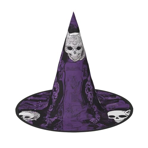 LHFIOHIRG Hexenhut für Erwachsene, faltbar, spitzer Hut, Halloween-Kostüm, Zubehör für Damen, Cosplay, Partys, Urlaubsdekoration LHFIOHIRG Hexenhut für Erwachsene, faltbar, spitzer Hut, Halloween-Kostüm, Zubehör für Damen, Cosplay, Partys, Urlaubsdekoration von LHFIOHIRG