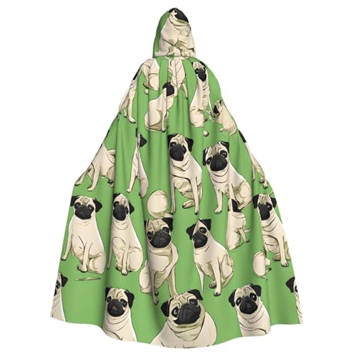 LHFIOHIRG Imagen De Pug Umhang mit Kapuze für Erwachsene, Halloween-Kostüm, Robe für Männer und Frauen, Cosplay-Party LHFIOHIRG Imagen De Pug Umhang mit Kapuze für Erwachsene, Halloween-Kostüm, Robe für Männer und Frauen, Cosplay-Party von LHFIOHIRG