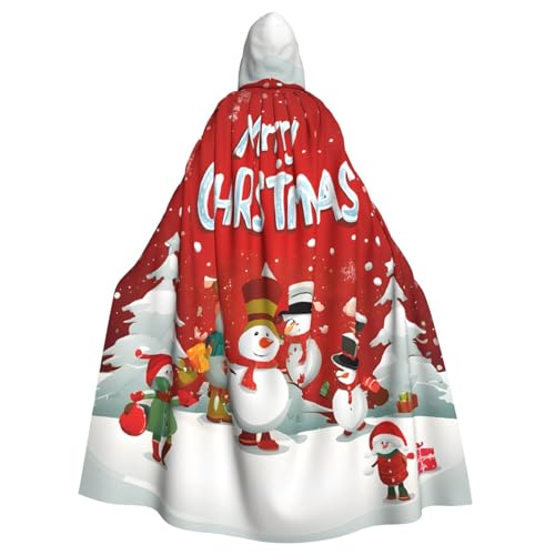LHFIOHIRG Kapuzenumhang mit Aufschrift "Merry Christmas" für Erwachsene, Halloween-Kostüm, Robe für Männer und Frauen, Cosplay-Party LHFIOHIRG Kapuzenumhang mit Aufschrift "Merry Christmas" für Erwachsene, Halloween-Kostüm, Robe für Männer und Frauen, Cosplay-Party von LHFIOHIRG