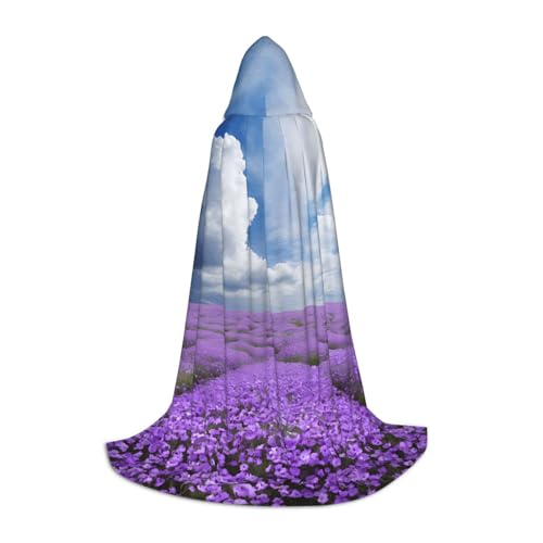 LHFIOHIRG Lavendelblüte Teenager Halloween Kapuzenumhang Langer Umhang mit übergroßer Kapuze für Cosplay Kostüm Partys LHFIOHIRG Lavendelblüte Teenager Halloween Kapuzenumhang Langer Umhang mit übergroßer Kapuze für Cosplay Kostüm Partys von LHFIOHIRG