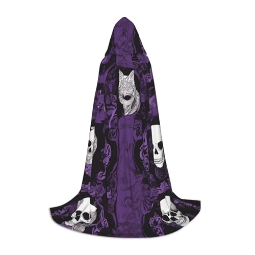 LHFIOHIRG Lila Schwarz Goth Gruselige Teenager Halloween Kapuzenumhang Langer Umhang mit übergroßer Kapuze für Cosplay Kostüm Partys LHFIOHIRG Lila Schwarz Goth Gruselige Teenager Halloween Kapuzenumhang Langer Umhang mit übergroßer Kapuze für Cosplay Kostüm Partys von LHFIOHIRG