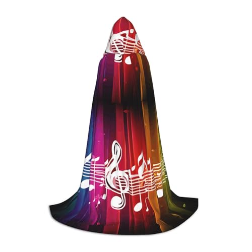 LHFIOHIRG Musiknote Teenager Halloween Kapuzenumhang Langer Umhang mit übergroßer Kapuze für Cosplay Kostüm Partys LHFIOHIRG Musiknote Teenager Halloween Kapuzenumhang Langer Umhang mit übergroßer Kapuze für Cosplay Kostüm Partys von LHFIOHIRG