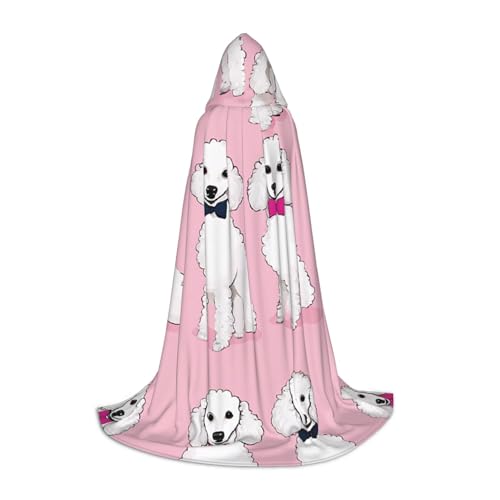 LHFIOHIRG Pudel Hunde Teenager Halloween Kapuzenumhang Langer Umhang mit übergroßer Kapuze für Cosplay Kostüm Partys LHFIOHIRG Pudel Hunde Teenager Halloween Kapuzenumhang Langer Umhang mit übergroßer Kapuze für Cosplay Kostüm Partys von LHFIOHIRG