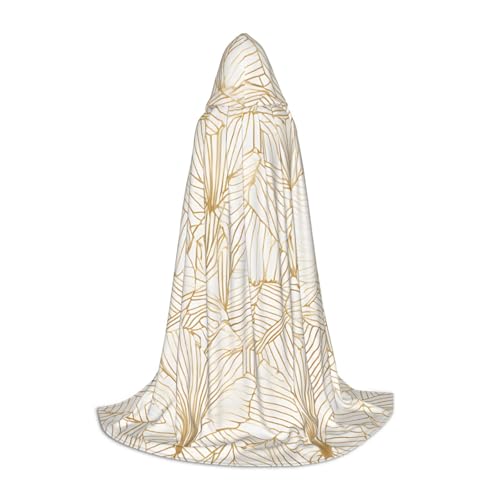 LHFIOHIRG Rose Gold Muster Hintergründe Teenager Halloween Kapuzenumhang Langer Umhang mit übergroßer Kapuze für Cosplay Kostüm Partys von LHFIOHIRG