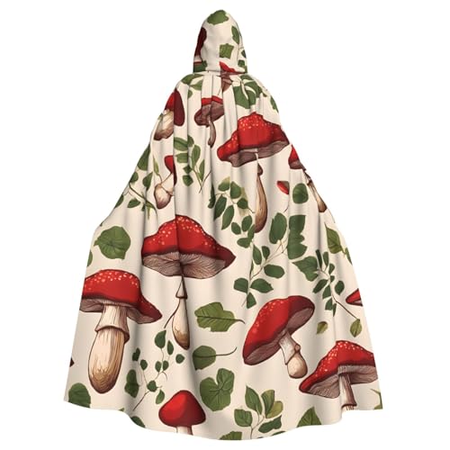 LHFIOHIRG Roter Pilz-Umhang mit Kapuze für Erwachsene, Halloween-Kostüm, Robe für Männer und Frauen, Cosplay-Party LHFIOHIRG Roter Pilz-Umhang mit Kapuze für Erwachsene, Halloween-Kostüm, Robe für Männer und Frauen, Cosplay-Party von LHFIOHIRG