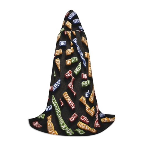 LHFIOHIRG Rune Form Bar Teenager Halloween Kapuzenumhang Langer Umhang mit übergroßer Kapuze für Cosplay Kostüm Partys LHFIOHIRG Rune Form Bar Teenager Halloween Kapuzenumhang Langer Umhang mit übergroßer Kapuze für Cosplay Kostüm Partys von LHFIOHIRG