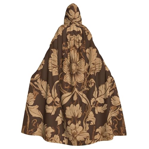LHFIOHIRG Set mit kunstvollem Blumenumhang mit Kapuze für Erwachsene, Halloween-Kostüm, Robe für Männer und Frauen, Cosplay-Party LHFIOHIRG Set mit kunstvollem Blumenumhang mit Kapuze für Erwachsene, Halloween-Kostüm, Robe für Männer und Frauen, Cosplay-Party von LHFIOHIRG