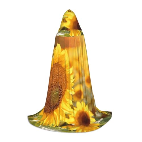 LHFIOHIRG Sonnenblume Teenager Halloween Kapuzenumhang Langer Umhang mit übergroßer Kapuze für Cosplay Kostüm Partys LHFIOHIRG Sonnenblume Teenager Halloween Kapuzenumhang Langer Umhang mit übergroßer Kapuze für Cosplay Kostüm Partys von LHFIOHIRG