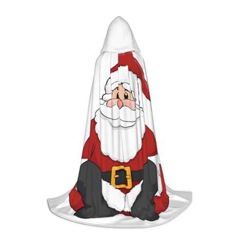 LHFIOHIRG Süßer Weihnachtsmann Teenager Halloween Kapuzenumhang Langer Umhang mit übergroßer Kapuze für Cosplay Kostüm Partys LHFIOHIRG Süßer Weihnachtsmann Teenager Halloween Kapuzenumhang Langer Umhang mit übergroßer Kapuze für Cosplay Kostüm Partys von LHFIOHIRG