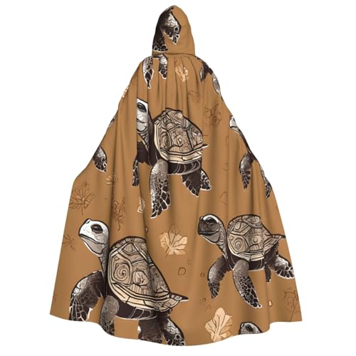 LHFIOHIRG Umhang mit Kapuze (Meeresschildkröten) in voller Länge für Erwachsene, Herren, Damen, Halloween, Cosplay, Kostüm, Robe mit Kapuze von LHFIOHIRG