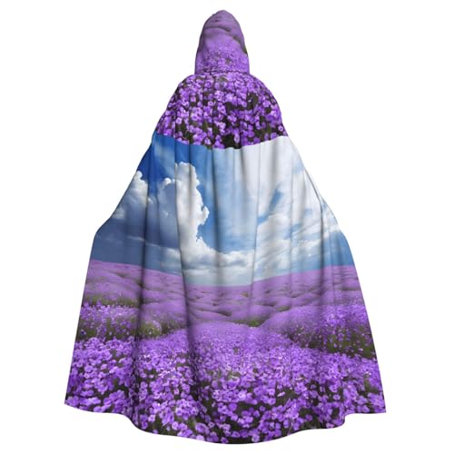 LHFIOHIRG Umhang mit Kapuze für Erwachsene, Lavendelblüte, Halloween-Kostüm, Robe für Männer und Frauen, Cosplay-Party LHFIOHIRG Umhang mit Kapuze für Erwachsene, Lavendelblüte, Halloween-Kostüm, Robe für Männer und Frauen, Cosplay-Party von LHFIOHIRG
