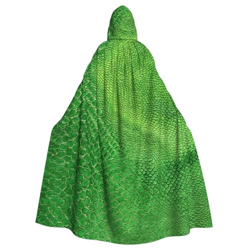 LHFIOHIRG Umhang mit Kapuze für Erwachsene, Schlangenleder, Grün, Halloween-Kostüm, Robe für Männer und Frauen, Cosplay-Party LHFIOHIRG Umhang mit Kapuze für Erwachsene, Schlangenleder, Grün, Halloween-Kostüm, Robe für Männer und Frauen, Cosplay-Party von LHFIOHIRG